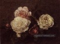 Fleurs Roses2 peintre de fleurs Henri Fantin Latour
